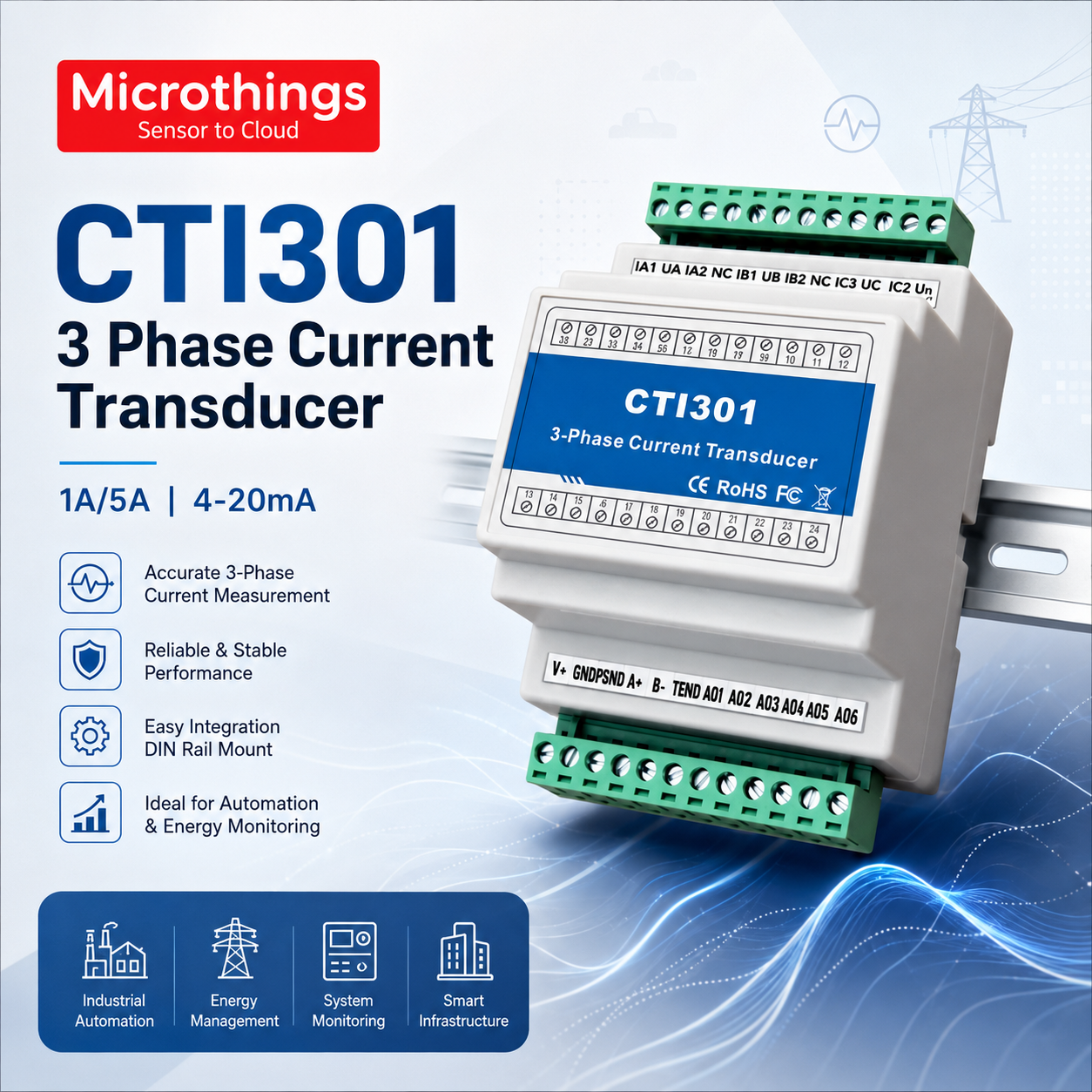 CTI301 3 Phase Current Transducer 18082026 CTI301 3 Phase Current Transducer 18082026