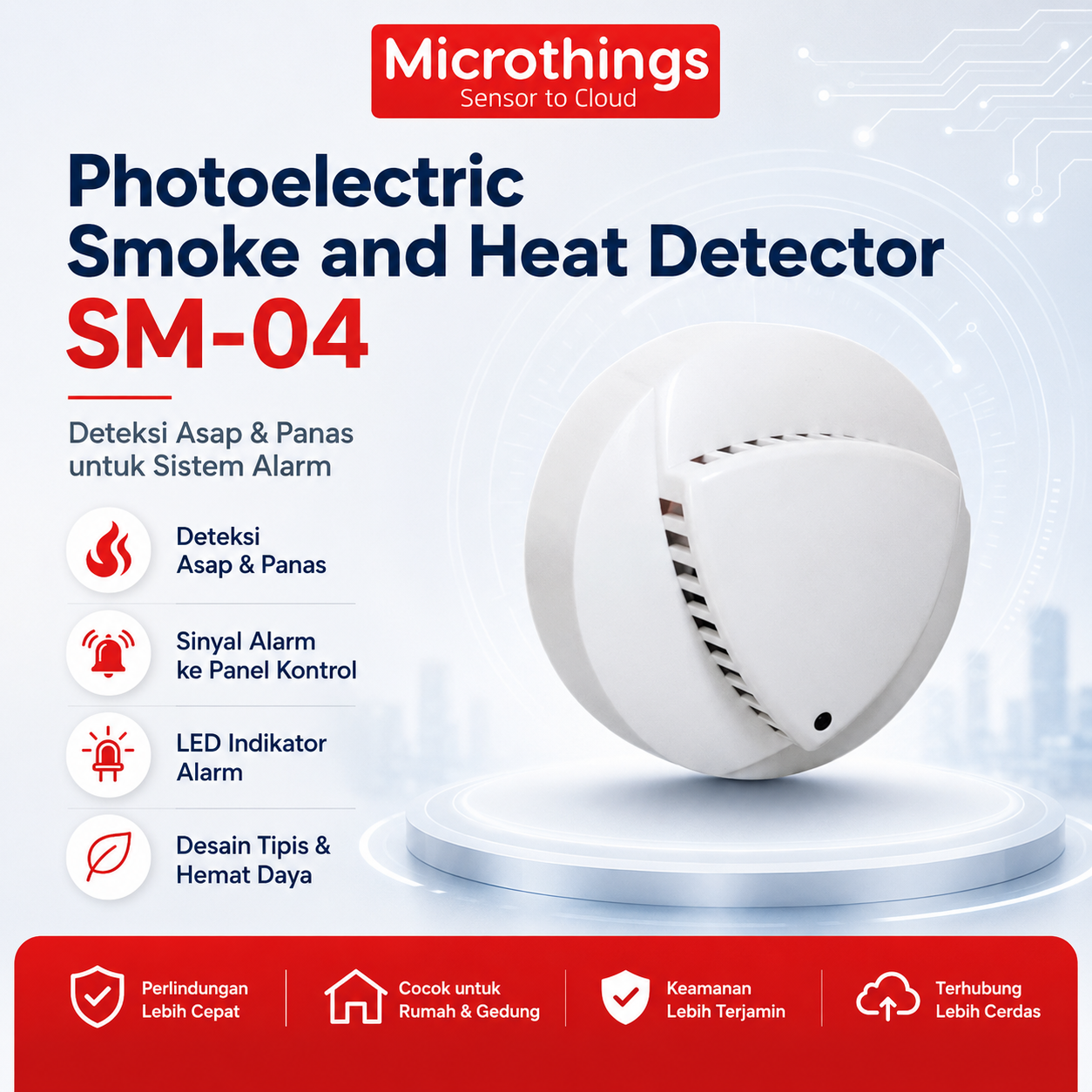 Photoelectric Smoke and Heat Detector SM-04 27072026 Photoelectric Smoke and Heat Detector SM-04 27072026