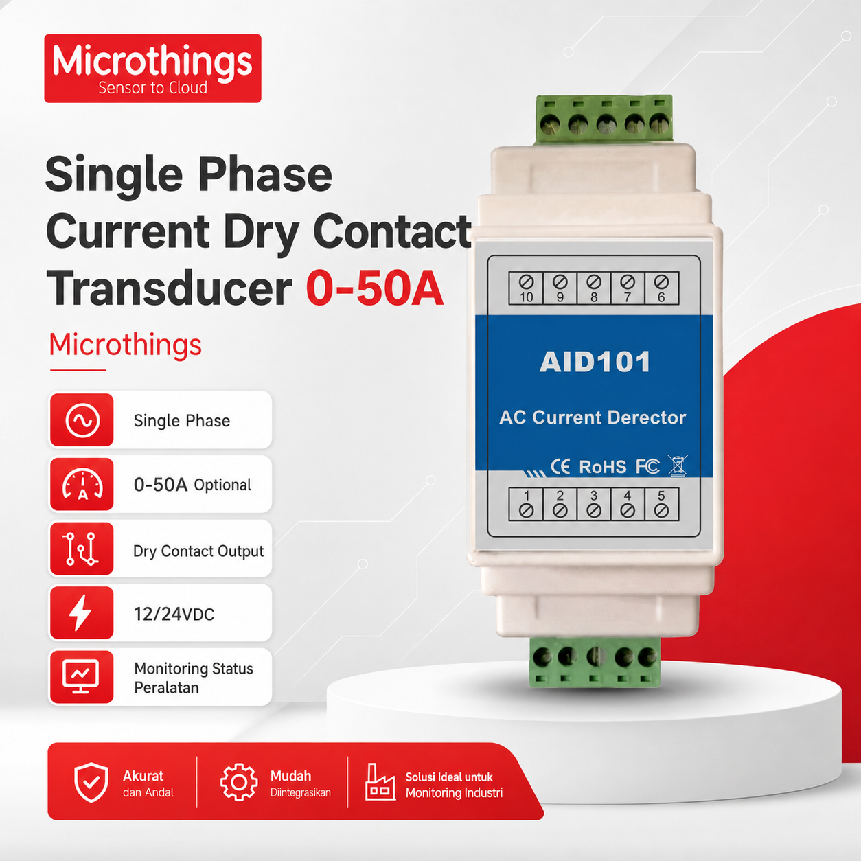 Single Phase Current Dry Contact Transducer 19082026 Single Phase Current Dry Contact Transducer 19082026