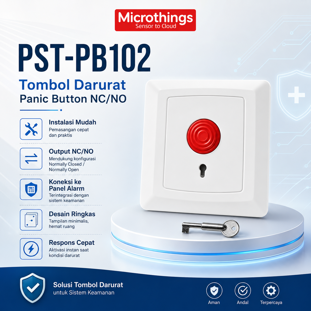 Tombol Darurat Panic Button NC NO 26072026 Tombol Darurat Panic Button NC NO 26072026