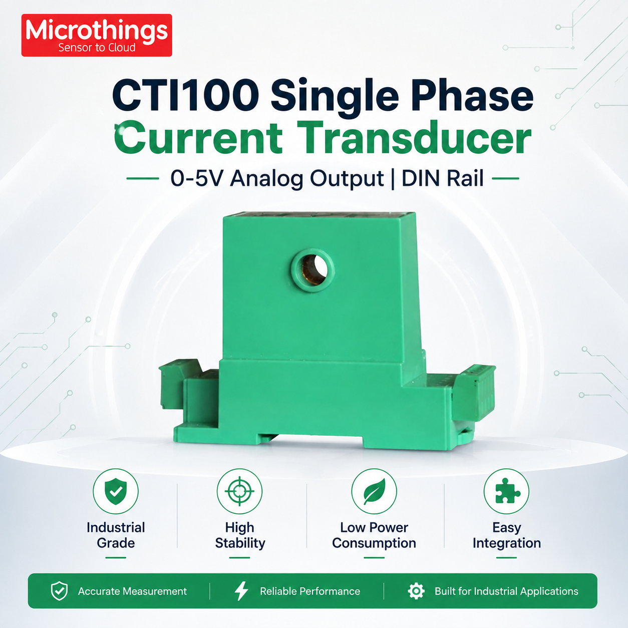 CTI100 Single Phase Current Transducer 0-5V 19082026 CTI100 Single Phase Current Transducer 0-5V 19082026