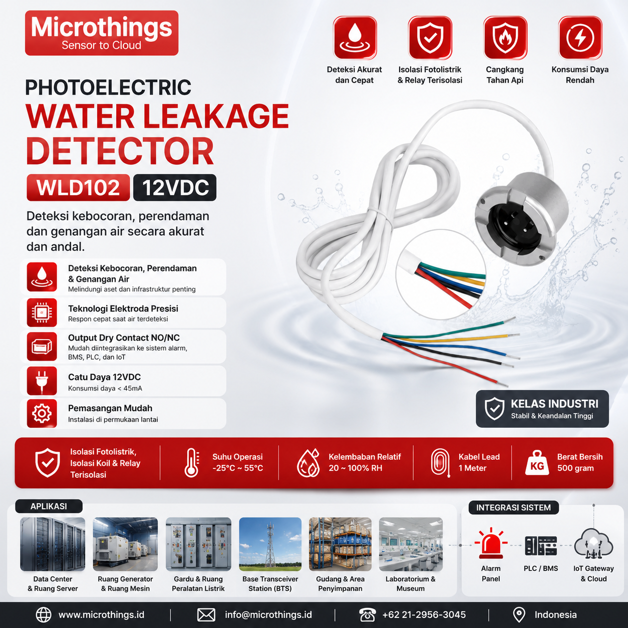 Photoelectric Water Leakage Detector WLD102 24072026 Photoelectric Water Leakage Detector WLD102 24072026
