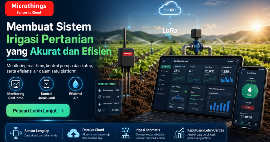 Membuat Sistem Irigasi Pertanian yang Akurat dan Efisien