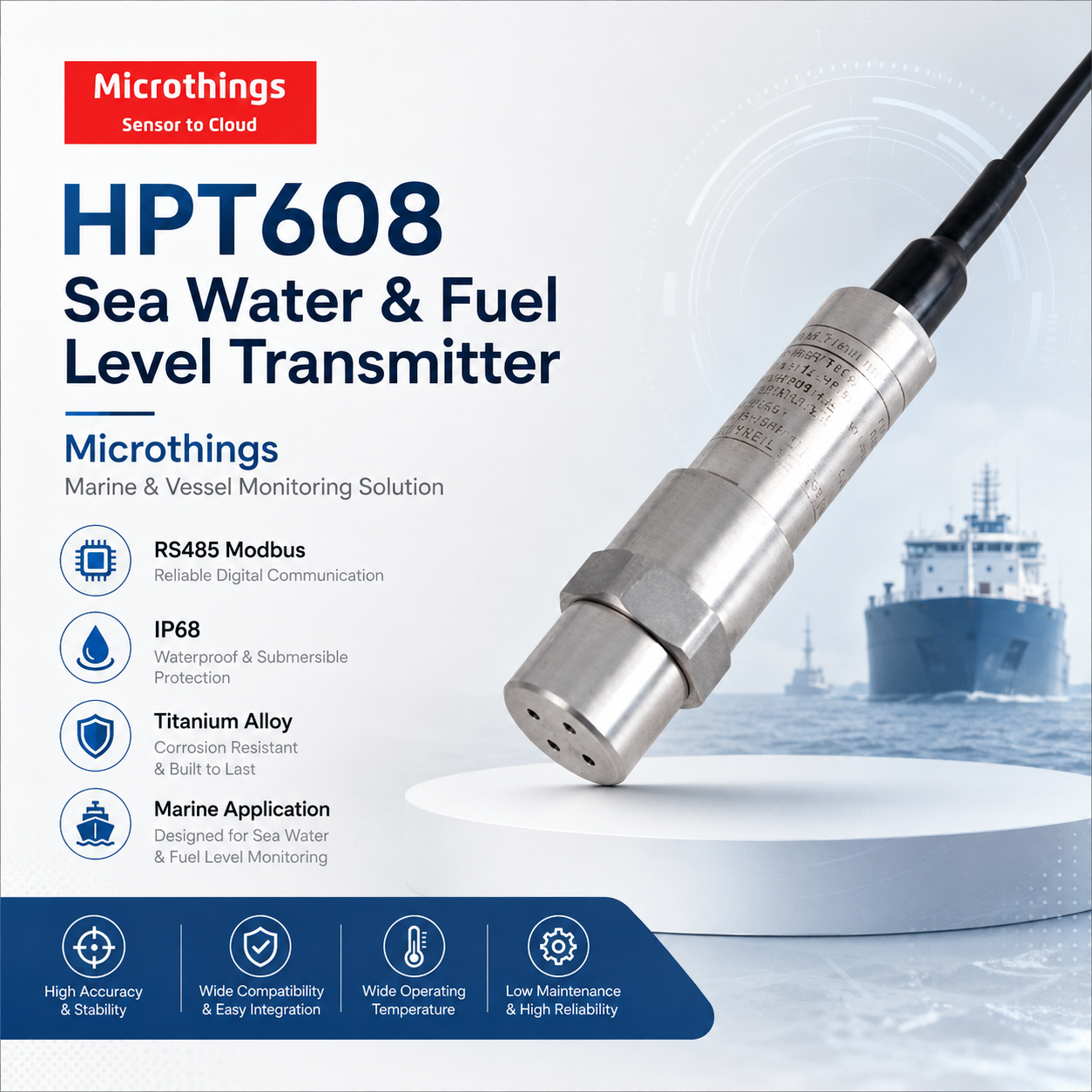 HPT608 Sea Water & Fuel Level Transmitter 10082026 HPT608 Sea Water & Fuel Level Transmitter 10082026