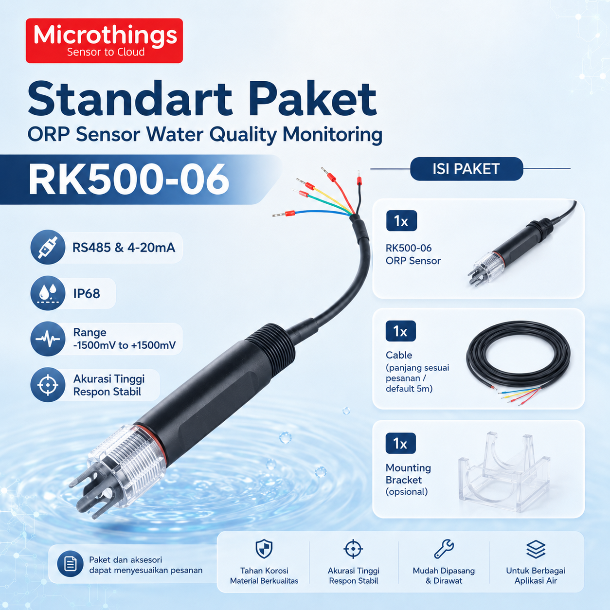 Paket standar ORP Sensor RK500-06