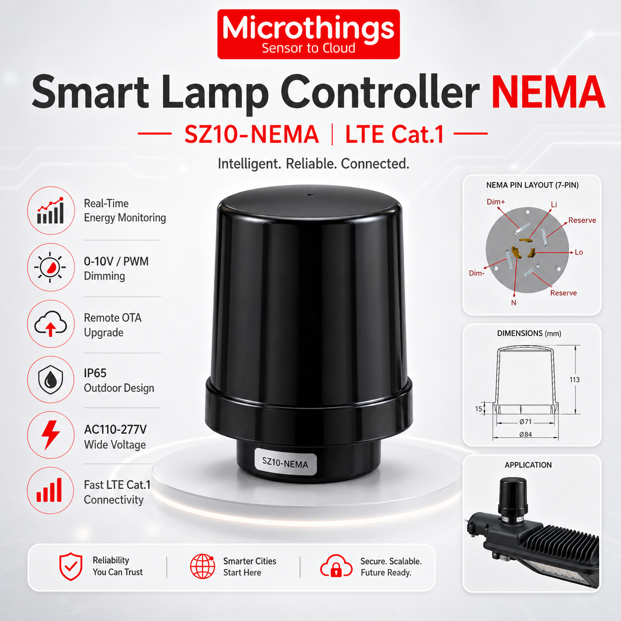 Smart Lamp Controller NEMA 4G LTE Smart Lamp Controller NEMA 4G LTE