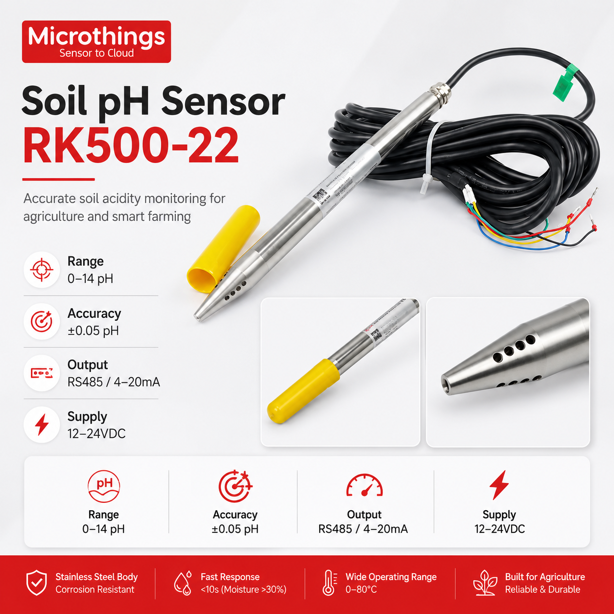Soil PH Sensor RK500-22