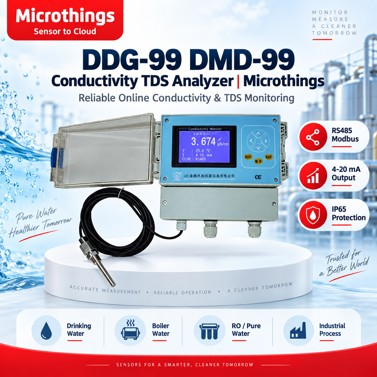 DDG-99 DMD-99 Conductivity TDS Analyzer DDG-99 DMD-99 Conductivity TDS Analyzer