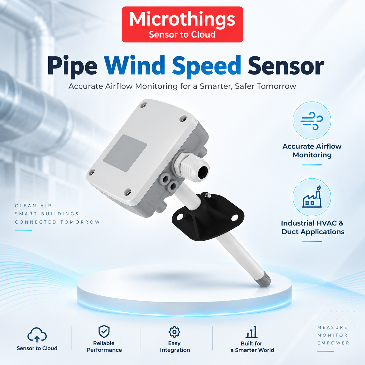 Pipe Wind Speed Sensor