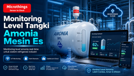Monitoring Level Tangki Amonia Mesin Es