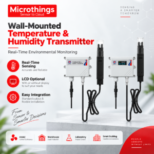 Wall-Mounted Temperature & Humidity Transmitter Microthings