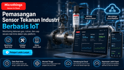 Pemasangan Sensor Tekanan Industri Berbasis IoT