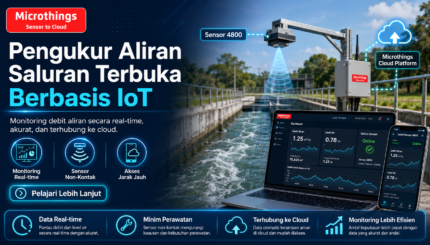 Pengukur Aliran Saluran Terbuka Berbasis IoT