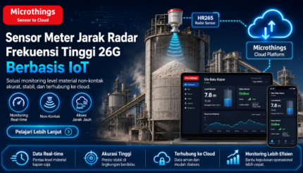 Sensor Meter Jarak Radar Frekuensi Tinggi 26G Berbasis IoT
