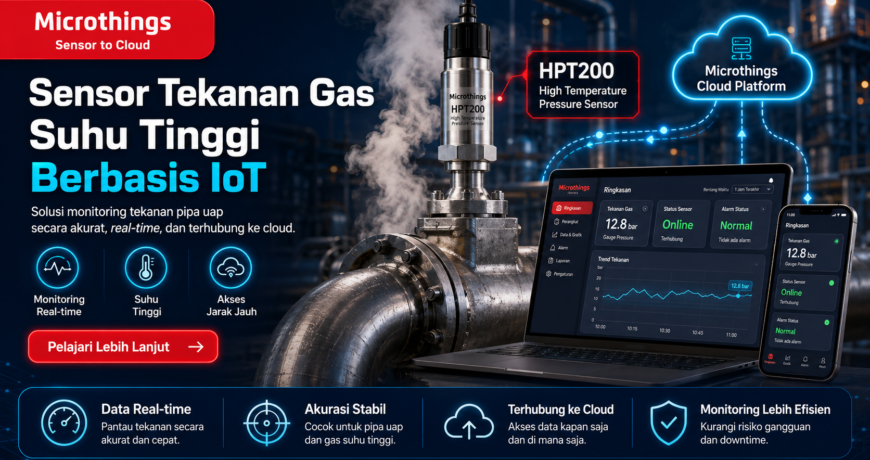 Sensor Tekanan Gas Suhu Tinggi Berbasis IoT
