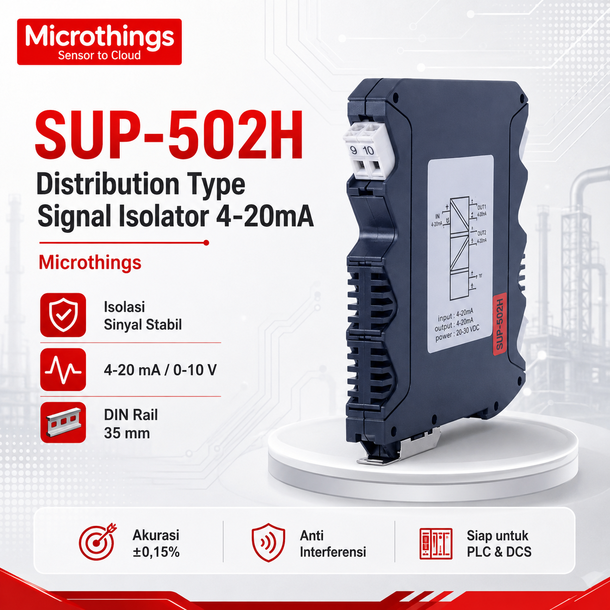 SUP-502H Distribution Type Signal Isolator 19082026 SUP-502H Distribution Type Signal Isolator 19082026