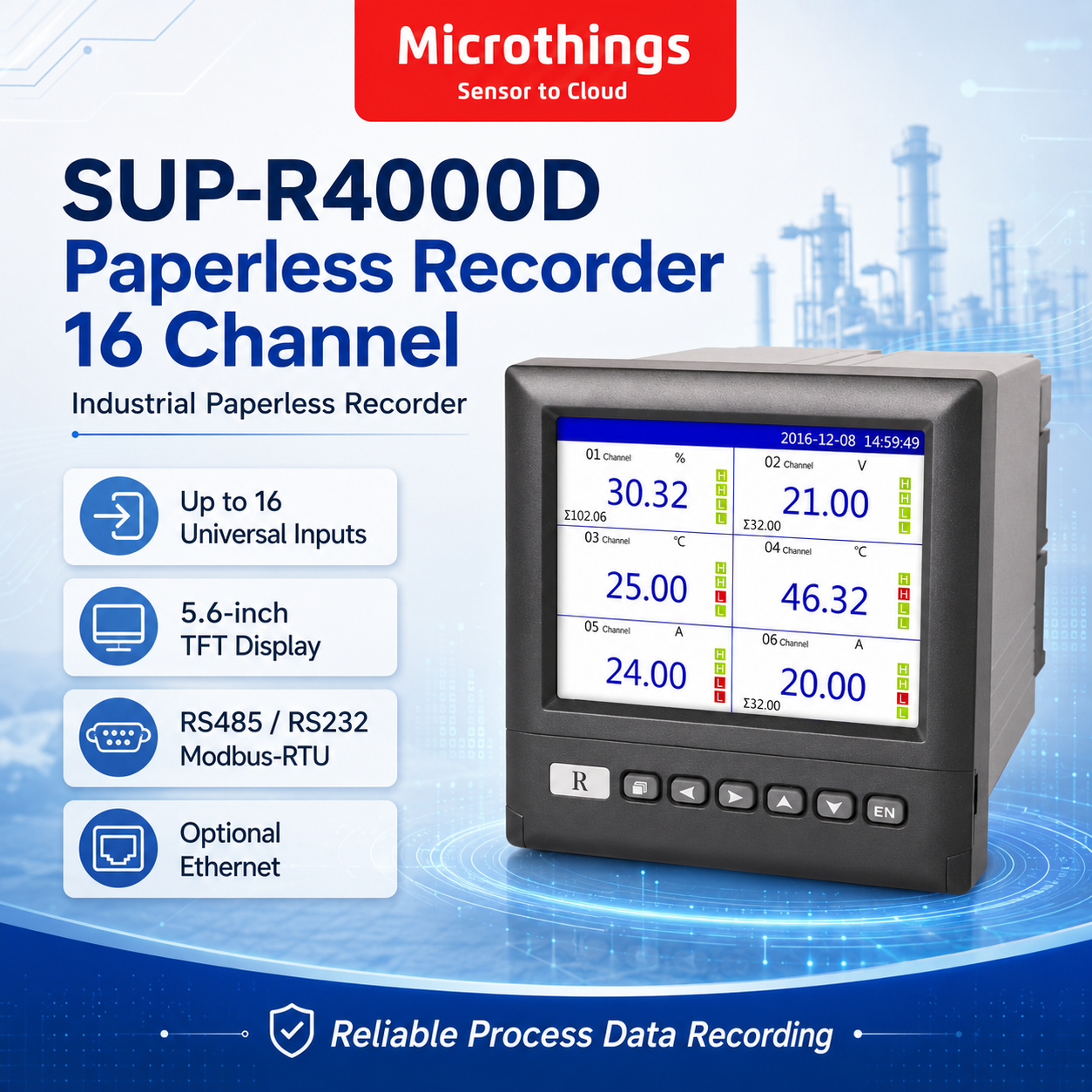SUP-R4000D Paperless Recorder