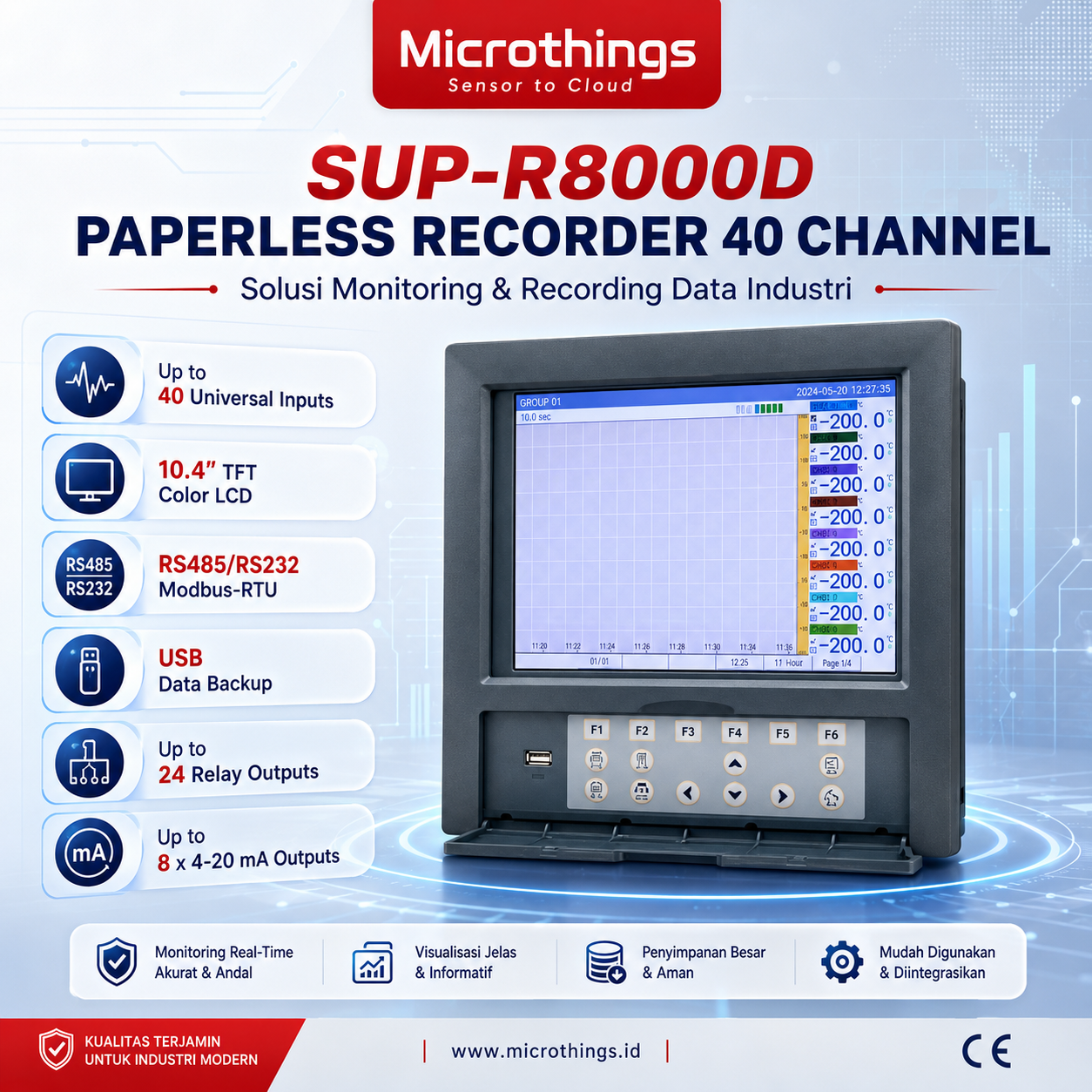 SUP-R8000D Paperless Recorder 23082026 SUP-R8000D Paperless Recorder 23082026
