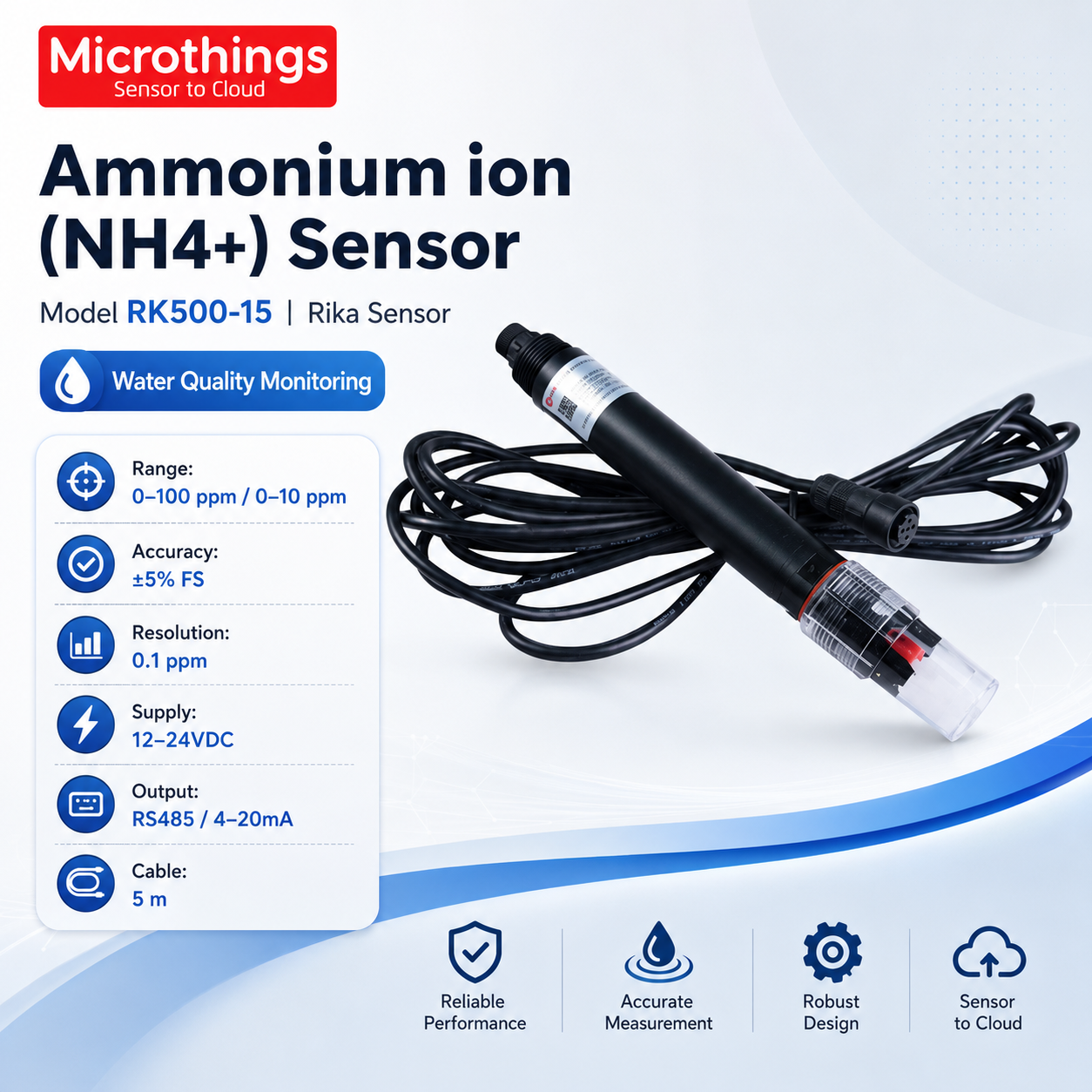 Ammonium ion(NH4+) Sensor RK500-15