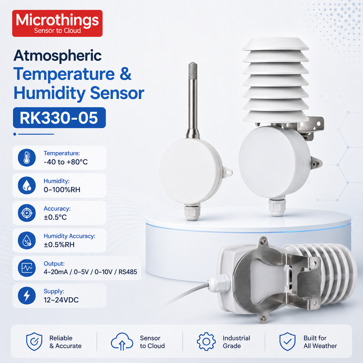 Atmospheric Temperature and Humidity Sensor RK330-05 Atmospheric Temperature and Humidity Sensor RK330-05