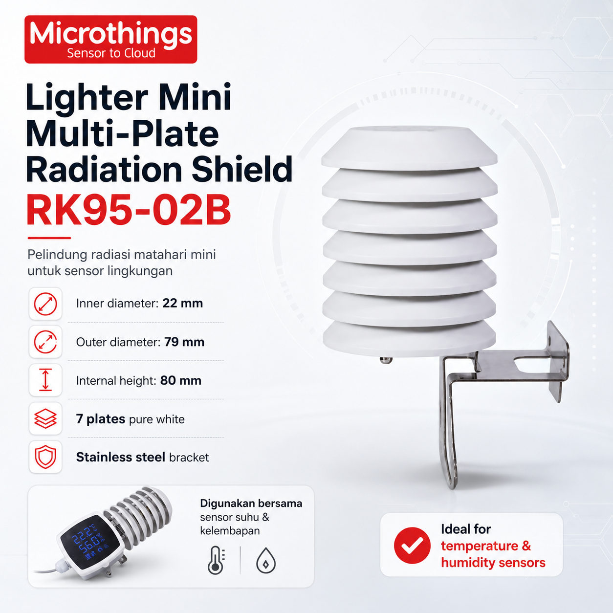 Lighter Mini Multi-Plate Radiation Shield RK95-02B Lighter Mini Multi-Plate Radiation Shield RK95-02B