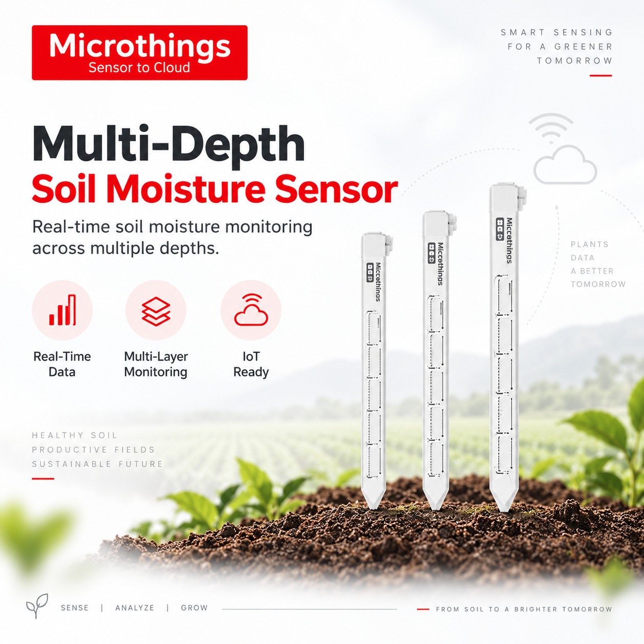 Multi-Depth Soil Moisture Sensor