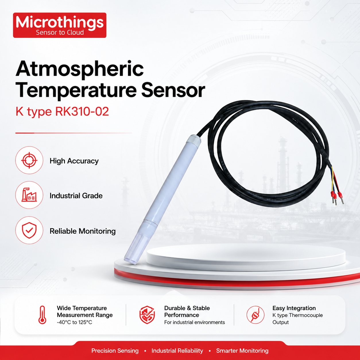 Atmospheric Temperature Sensor K Type RK310-02 22062026