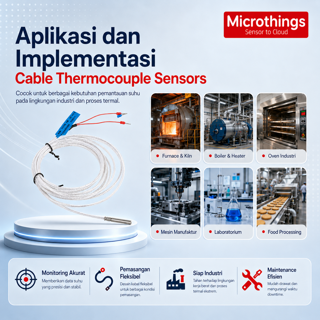 Cable Thermocouple Sensors B E J K N R S T - Image 4