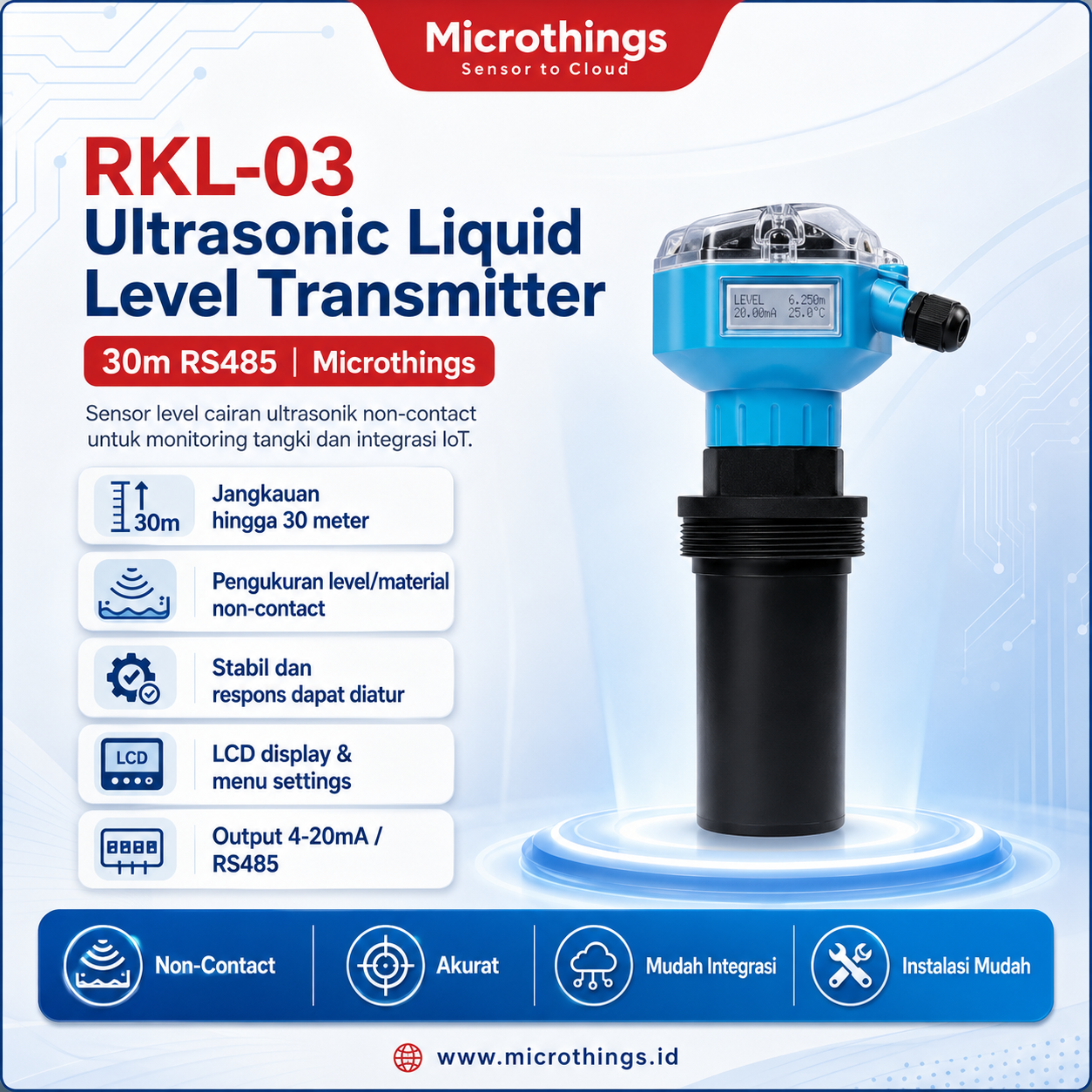 RKL-03 Ultrasonic Liquid Level Transmitter 22082026 RKL-03 Ultrasonic Liquid Level Transmitter 22082026