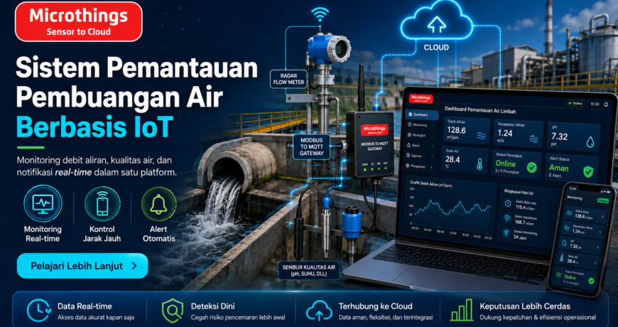 Sistem Pemantauan Pembuangan Air Berbasis IoT