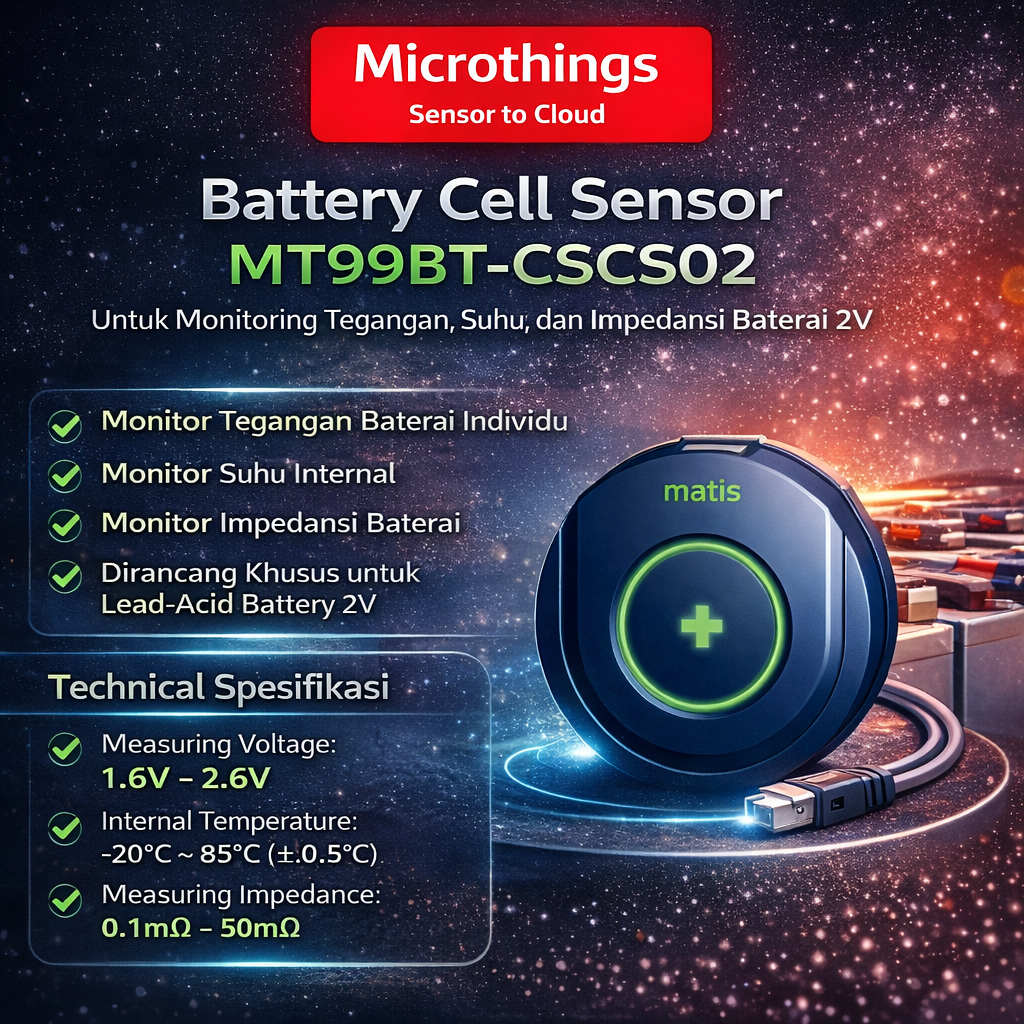 MT99BT-CS02 Battery Cell Sensor 2V untuk Monitoring Tegangan - Solusi ...