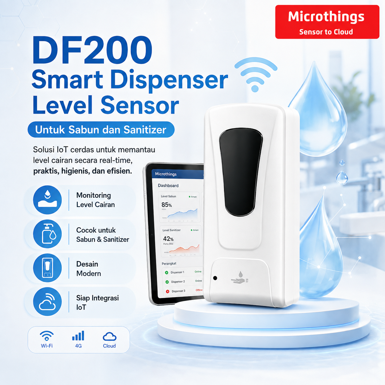 DF200 Smart Dispenser Level Sensor 03082026