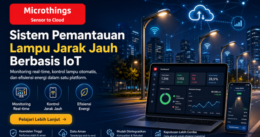 Sistem pemantauan lampu jarak jauh berbasis IoT