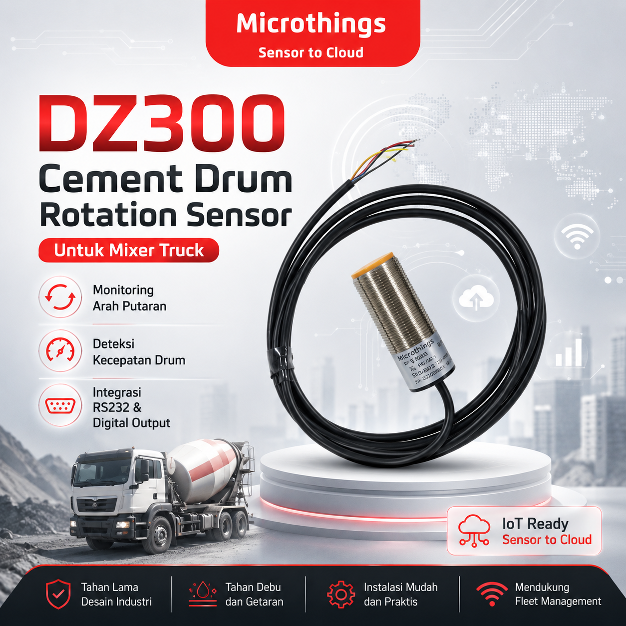 DZ300 Cement Drum Rotation Sensor 01082028