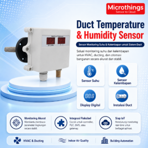 Duct temperature and humidity sensor