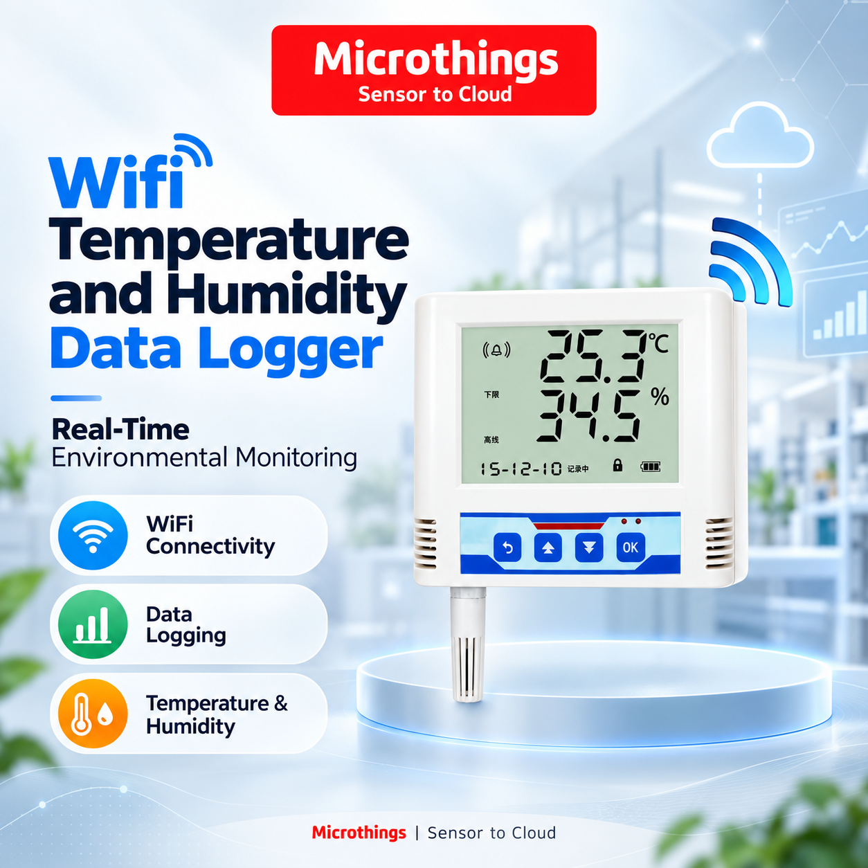 Wifi Temperature and Humidity Data Logger
