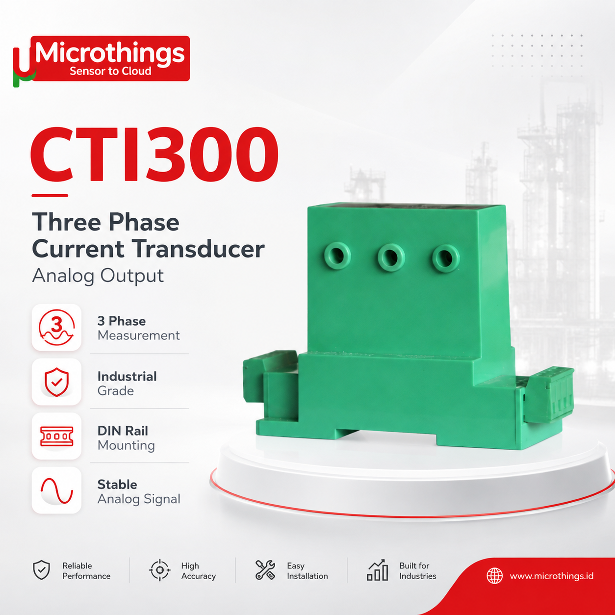 CTI300 Three Phase Current Transducer 20082026 CTI300 Three Phase Current Transducer 20082026