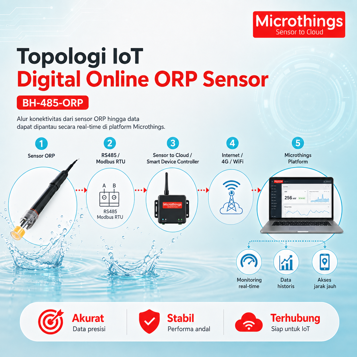 Digital Online ORP Sensor BH-485-ORP - Image 2