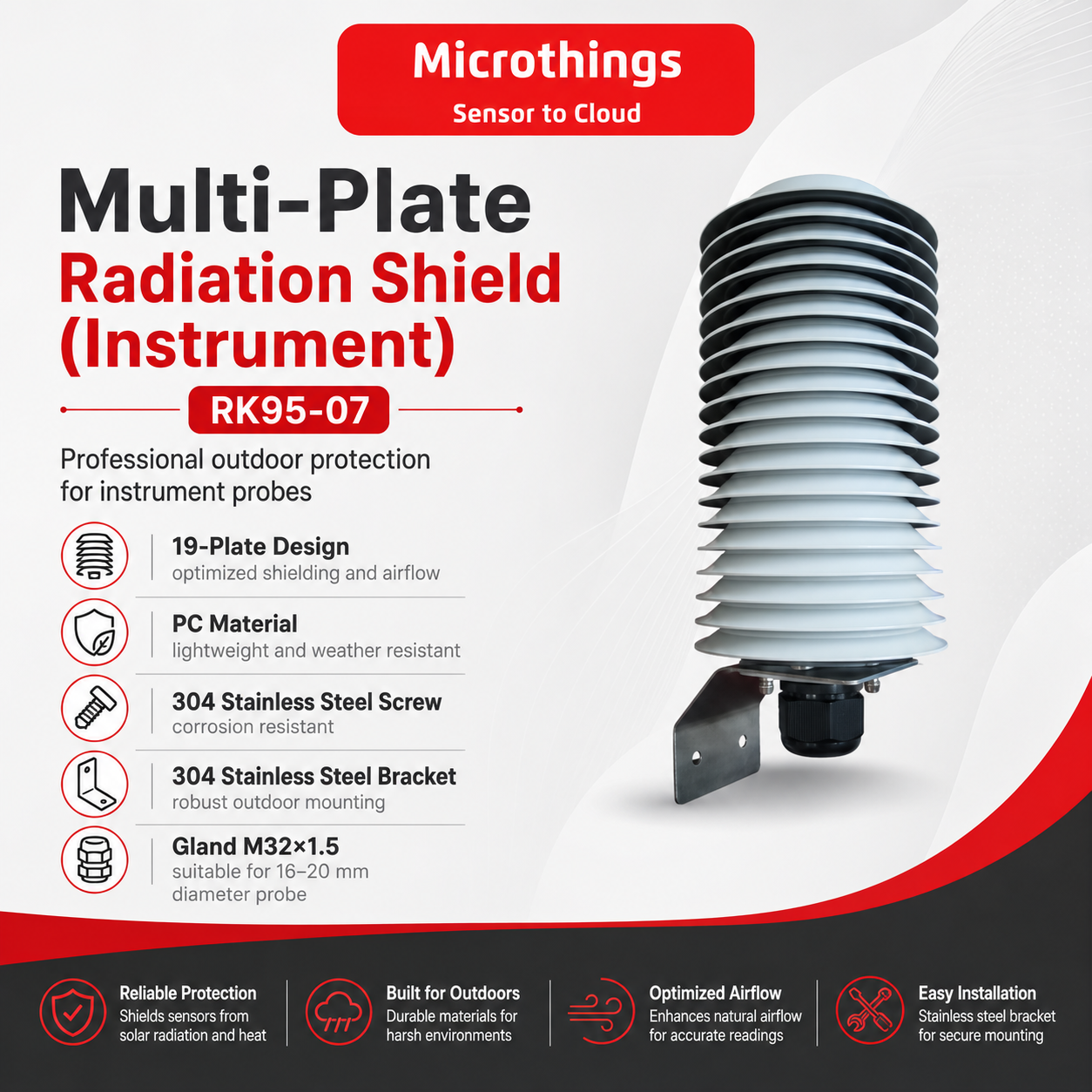 Multi-Plate Radiation Shield (Instrument) RK95-07 Multi-Plate Radiation Shield (Instrument) RK95-07