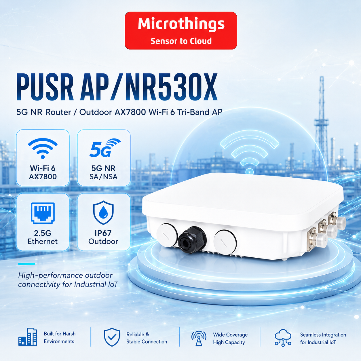 Outdoor WiFi 6 AX7800 Tri-band AP 2106202 Outdoor WiFi 6 AX7800 Tri-band AP 2106202