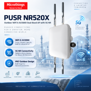 PUSR NR520X Outdoor WiFi6 AX3000 Dual-Band AP with 5G NR
