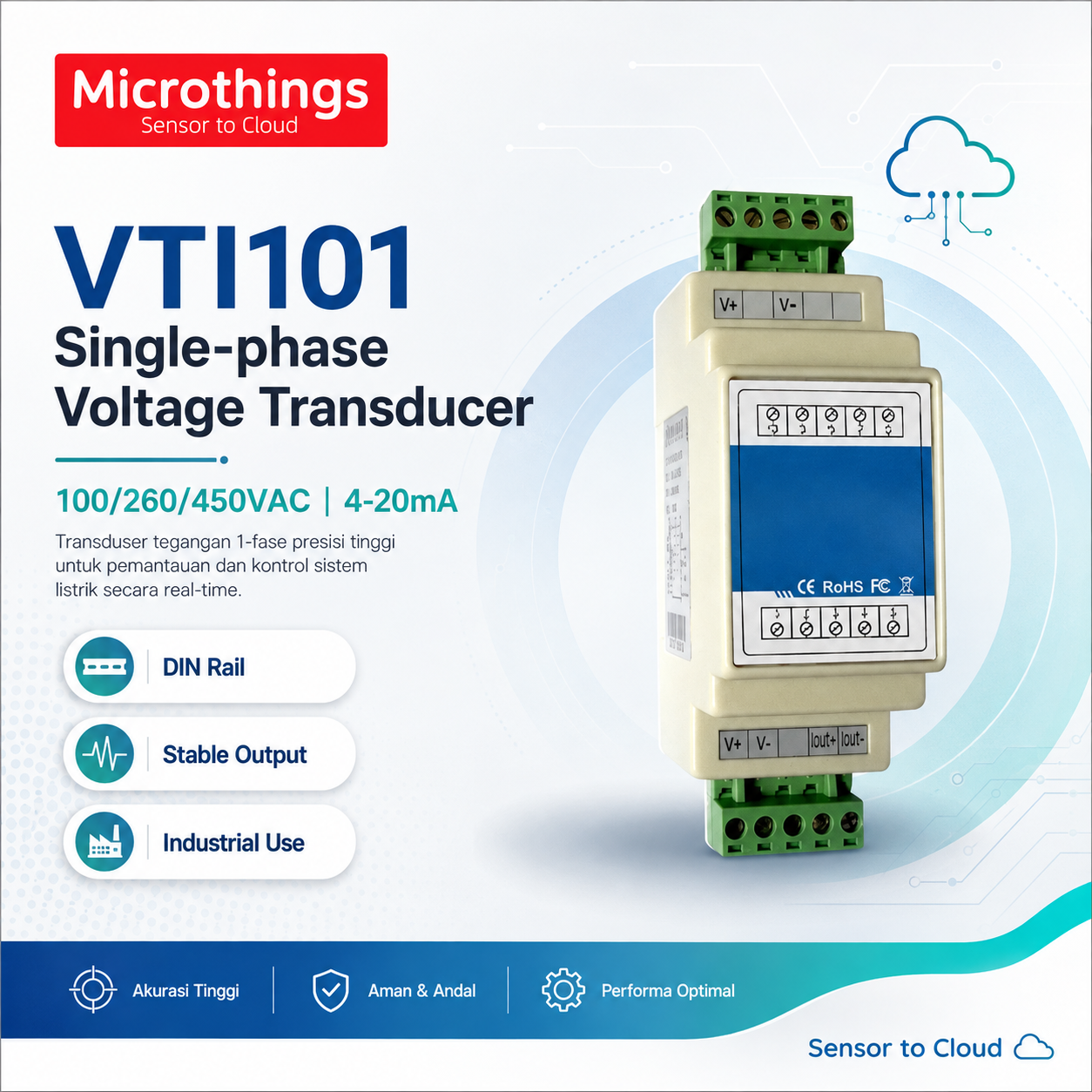 VTI101 Single-phase Voltage Transducer 18082026 VTI101 Single-phase Voltage Transducer 18082026