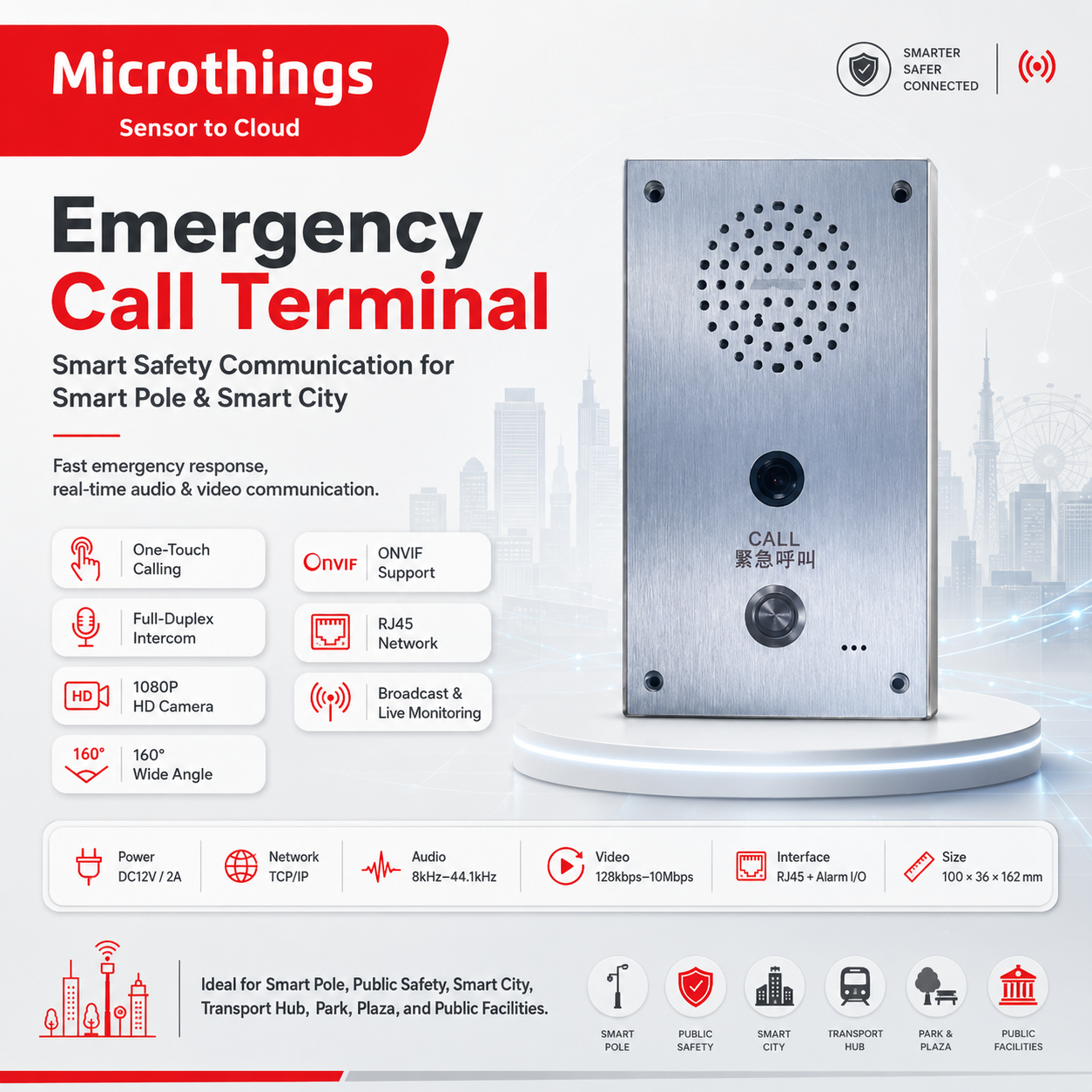 Emergency Call Terminal Smart Pole 25052026 Emergency Call Terminal Smart Pole 25052026