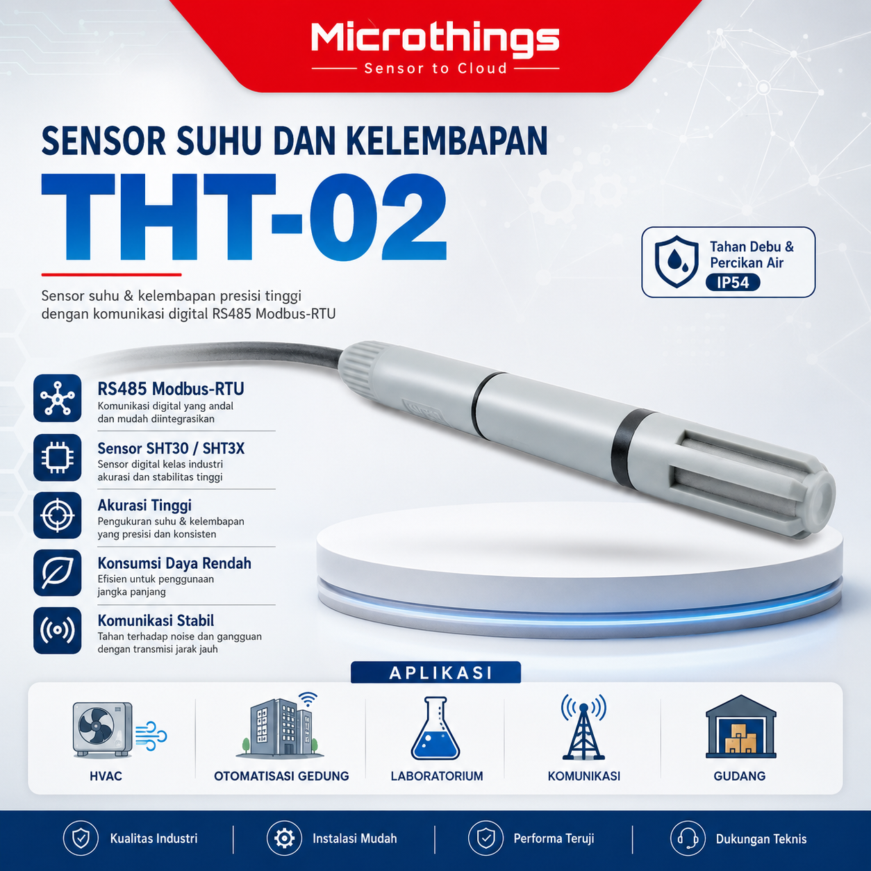 Sensor Suhu dan Kelembapan THT-02 21062026 Sensor Suhu dan Kelembapan THT-02 21062026