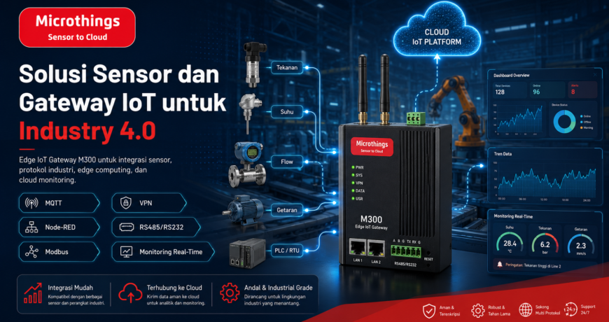 Solusi Sensor dan Gateway IoT untuk Industry 4.0