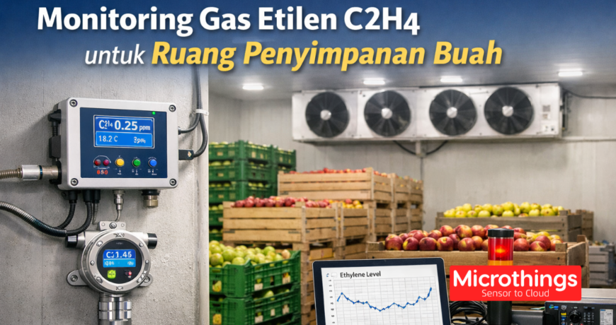 Monitoring Gas Etilen C2H4 untuk Ruang Penyimpanan Buah