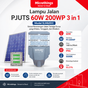 Lampu Jalan PJUTS 60W 200WP 3 in 1 SLM60DC 27052026