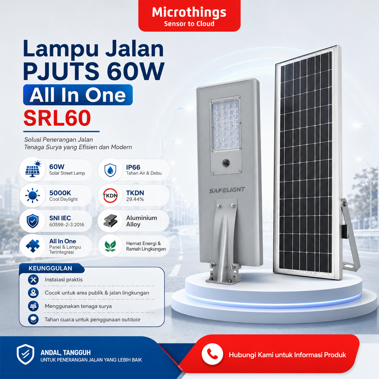 Lampu Jalan PJUTS 60W All In One 27052026 Lampu Jalan PJUTS 60W All In One 27052026