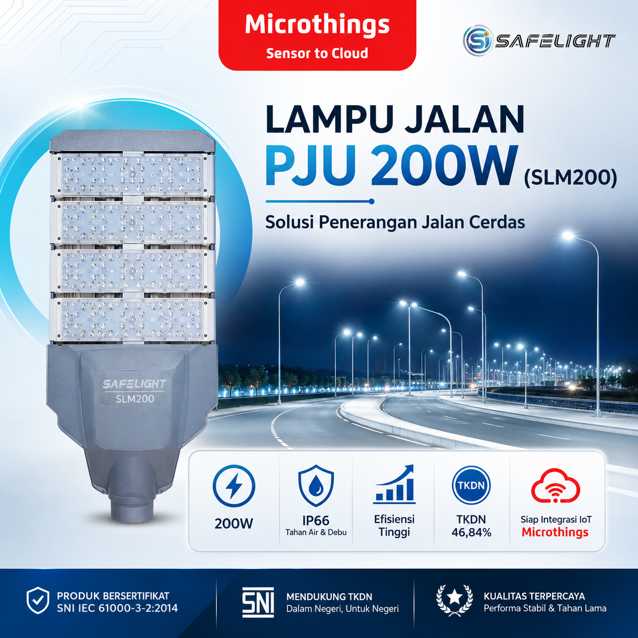 LAMPU JALAN PJU 200W (SLM200) 11062026 LAMPU JALAN PJU 200W (SLM200) 11062026
