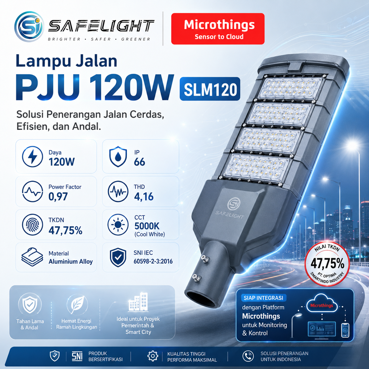 Lampu Jalan PJU 120W SLM120 09062026 Lampu Jalan PJU 120W SLM120 09062026
